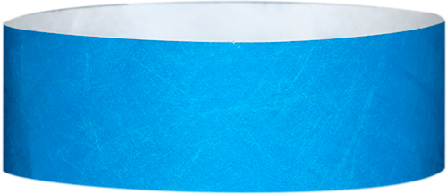 A 1" Tyvek® litter free solid Light Blue wristband