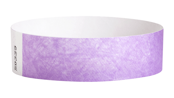 A Tyvek®  3/4" x 10" Sheeted Solid Berry wristband