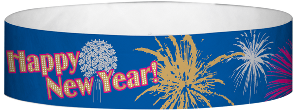 A Tyvek® 3/4" X 10" New Years Wristband