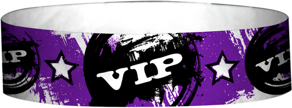 A Tyvek® 3/4" X 10" VIP Vintage Yellow Wristband