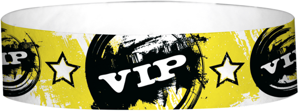 A Tyvek® 3/4" X 10" VIP Vintage Purple Wristband