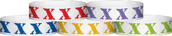 A Tyvek® 3/4" X 10" X wristbands