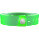 Vinyl 3/4" x 10" L-Shape Edge Glow Snapped Solid wristbands